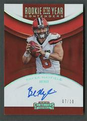 Baker Mayfield [Autograph Gold] Football Cards 2018 Panini Contenders Rookie of the Year Prices