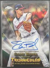 Shane Bieber #TTA-SB Baseball Cards 2023 Topps Chrome in Technicolor Autographs Prices