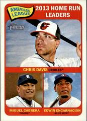 Chris Davis, Edwin Encarnacion, Miguel Cabrera #3 Baseball Cards 2014 Topps Heritage Prices
