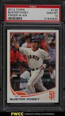 Buster Posey [Finger in Air] #128 Baseball Cards 2013 Topps Prices