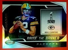 Aaron Rodgers #RTB-AR Football Cards 2019 Panini Certified Raise the Banner Prices
