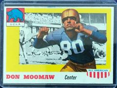 Don Moomaw #40 Football Cards 1955 Topps All American Prices