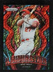 Mike Trout [Red Shimmer Prizm] Baseball Cards 2022 Panini Prizm Illumination Prices