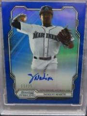 Noelvi Marte [Blue] #NMA Baseball Cards 2019 Bowman Sterling Prospect Autographs Prices