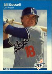 Bill Russell #452 Baseball Cards 1987 Fleer Prices
