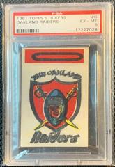 Oakland Raiders Football Cards 1961 Topps Stickers Prices