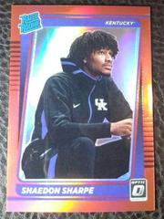 Shaedon Sharpe [Red] Basketball Cards 2022 Panini Chronicles Draft Picks Prices