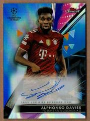 Alphonso Davies [Blue] #BA-AD Soccer Cards 2021 Topps Finest UEFA Champions League Autographs Prices
