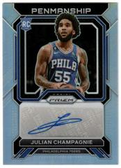 Julian Champagnie [Silver] #RP-JCP Basketball Cards 2022 Panini Prizm Rookie Penmanship Autographs Prices