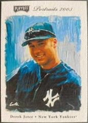 Derek Jeter [Sample] Baseball Cards 2003 Playoff Portraits Prices