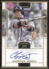 Chipper Jones #DCFA-CJ Baseball Cards 2023 Topps Definitive Framed Autograph Collection Prices