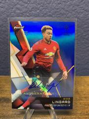 Jesse Lingard [Autograph Blue Refractor] Soccer Cards 2018 Finest UEFA Champions League Prices