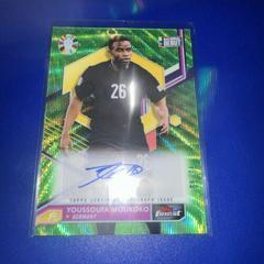 Youssoufa Moukoko [Neon Green Refractor] #BCA-YM Soccer Cards 2023 Topps Finest Road to UEFA EURO Autograph Prices
