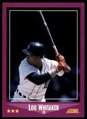 Lou Whitaker #56 Baseball Cards 1988 Score Prices