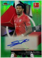 David Alaba [Green Refractor] Soccer Cards 2020 Topps Finest Bundesliga Autographs Prices