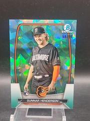 Gunnar Henderson  [Aqua Variation] #10 Baseball Cards 2023 Bowman Chrome Sapphire Prices