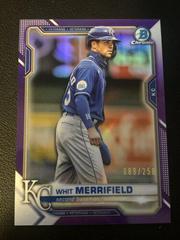 Whit Merrifield [Purple Refractor] #52 Baseball Cards 2021 Bowman Chrome Prices