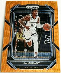 Ja Morant [Orange Wave] #200 Basketball Cards 2022 Panini Prizm Prices
