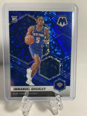 Immanuel Quickley [Fast Break Blue] Basketball Cards 2020 Panini Mosaic Prices