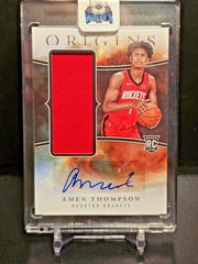 Amen Thompson #1 Basketball Cards 2023 Panini Origins Rookie Jersey Autograph Prices