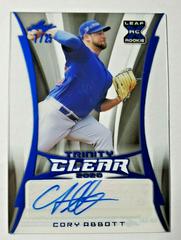 Cory Abbott [Platinum] #CA-CA1 Baseball Cards 2020 Leaf Trinity Clear Autographs Prices