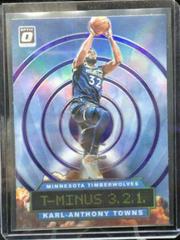 Karl Anthony Towns [Purple] #10 Basketball Cards 2019 Panini Donruss Optic T-Minus 3,2,1 Prices