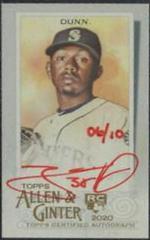 Justin Dunn [Red Ink] Baseball Cards 2020 Topps Allen & Ginter Mini Autographs Prices