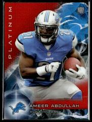 Ameer Abdullah [Red Refractor] Football Cards 2015 Topps Platinum Prices