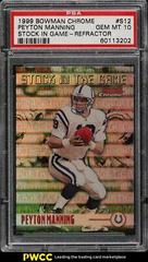 Peyton Manning [Refractor] #S12 Football Cards 1999 Bowman Chrome Stock in the Game Prices
