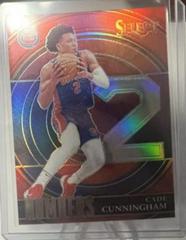 Cade Cunningham [Red Prizm] #40 Basketball Cards 2021 Panini Select Numbers Prices