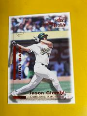 Jason Giambi #4 Baseball Cards 2001 Fleer Triple Crown Prices