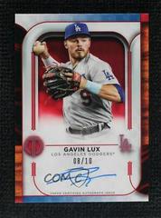 Gavin Lux [Red] #TA-GL Baseball Cards 2022 Topps Tribute Autographs Prices