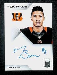 Tyler Boyd [Green Ink] #PP-TB Football Cards 2016 Panini Donruss Elite Pen Pals Autographs Prices