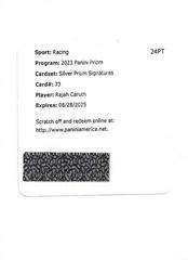 Rajah Caruth #73 Racing Cards 2023 Panini Prizm NASCAR Silver Signature Prices