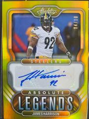 James Harrison [Gold] #AL-JH Football Cards 2022 Panini Absolute Legends Signatures Prices
