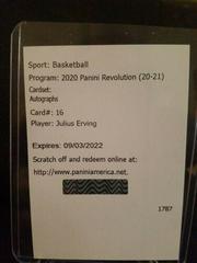 Julius Erving Basketball Cards 2020 Panini Revolution Autographs Prices
