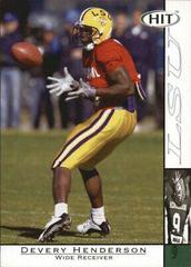 Devery Henderson Football Cards 2004 Sage Hit Prices