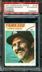 Thurman Munson #178 Baseball Cards 1977 Venezuelan League Stickers Prices