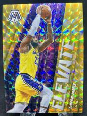 LeBron James [Reactive Yellow] #23 Basketball Cards 2020 Panini Mosaic Elevate Prices
