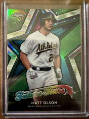 Matt Olson [Green Refractor] #F-2 Baseball Cards 2018 Topps Chrome Future Stars Prices