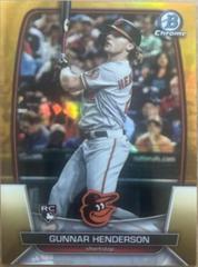 Gunnar Henderson [Refractor] Baseball Cards 2023 Bowman Chrome Prices