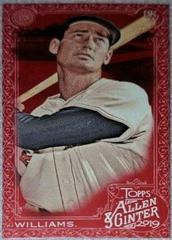 Ted Williams [Mini Red] #98 Baseball Cards 2019 Topps Allen & Ginter X Prices