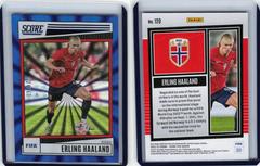 Erling Haaland [Blue Laser] Soccer Cards 2022 Panini Score FIFA Prices