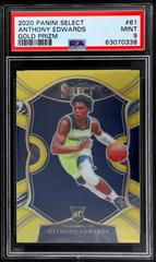 Anthony Edwards [Gold Prizm] Basketball Cards 2020 Panini Select Prices