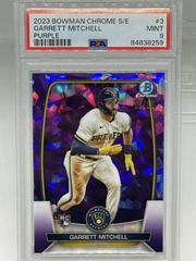 Garrett Mitchell [Purple] #3 Baseball Cards 2023 Bowman Chrome Sapphire Prices