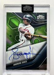 Andruw Jones [Green] #CBA-AJO Baseball Cards 2023 Topps Chrome Black Autographs Prices