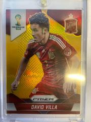 David Villa [Gold Prizm] Soccer Cards 2014 Panini Prizm World Cup Prices