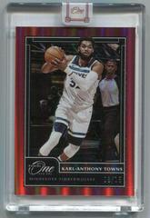 Karl Anthony Towns [Red] Basketball Cards 2020 Panini One and One Prices