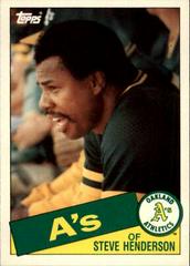 Steve Henderson #50T Baseball Cards 1985 Topps Traded Prices
