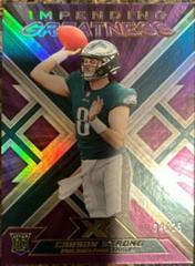 Carson Strong [Purple] Football Cards 2022 Panini XR Impending Greatness Prices